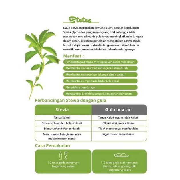 Sarsy Sinar Stevia Royal Stevia Natural Stevia Sweetener