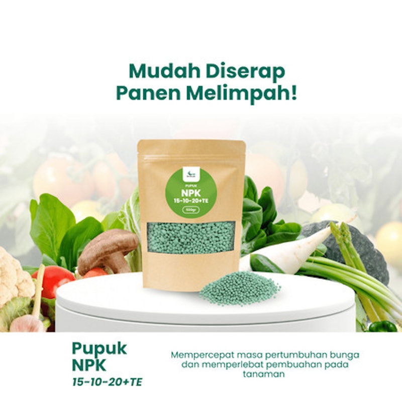 Benih Seribuan Pupuk NPK Booster 15-10-20 + TE Cap Tawon 5