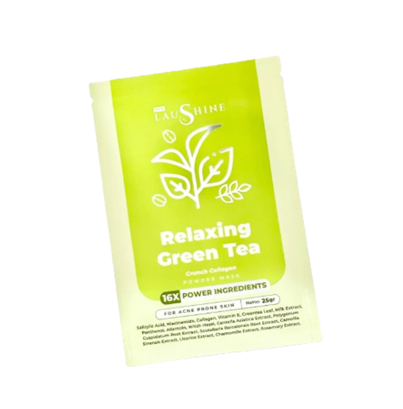 Laushine Relaxing Green Tea Powder Mask 1
