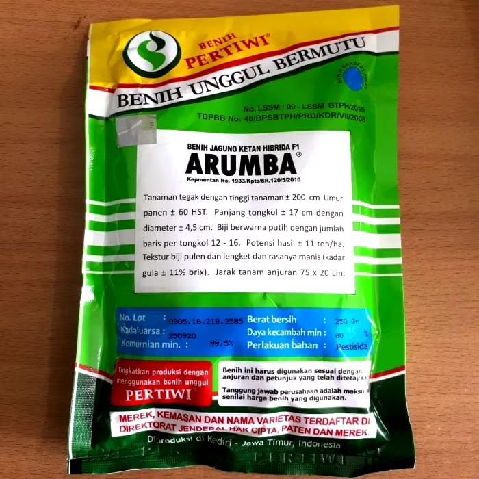 Agri Makmur Pertiwi Benih Pertiwi Jagung Ketan Putih Arumba