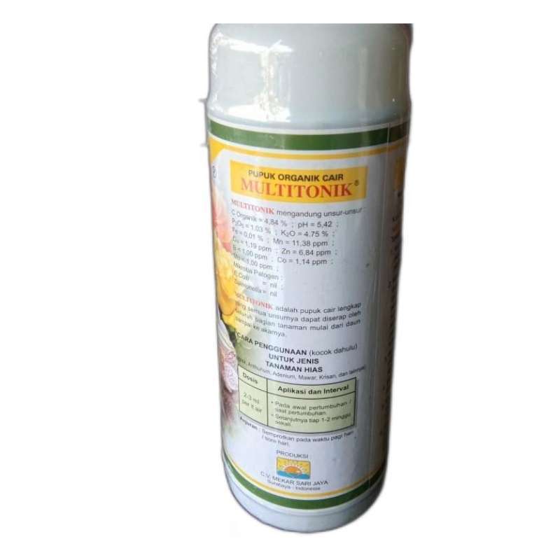 Mekar Sari Jaya Multitonik Pupuk Organik Cair