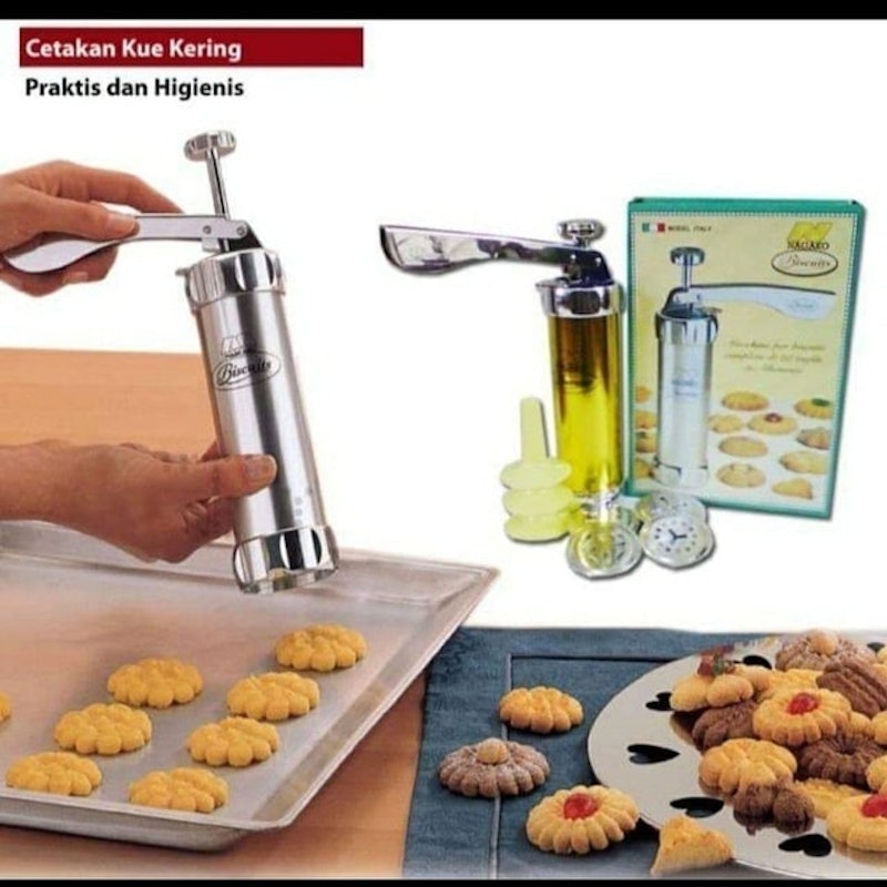 Cetakan kue semprit dorong (biscuits maker) 2