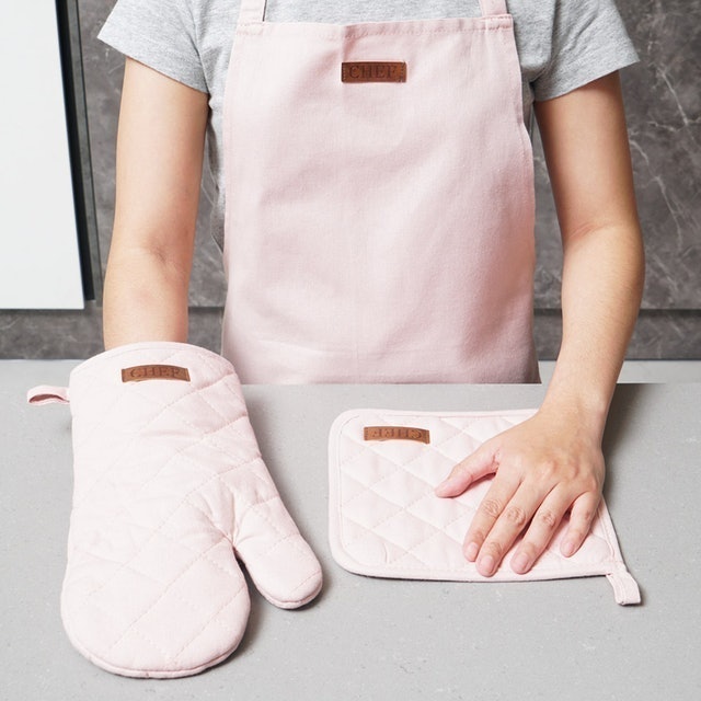 Celemek Dapur Set 3 Pcs Duck Canvas