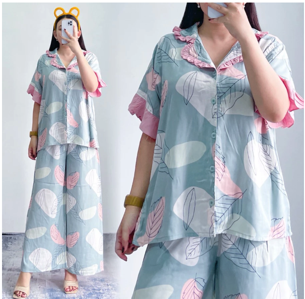  MISSDASTER Livy Piyama Panjang Rayon Motif