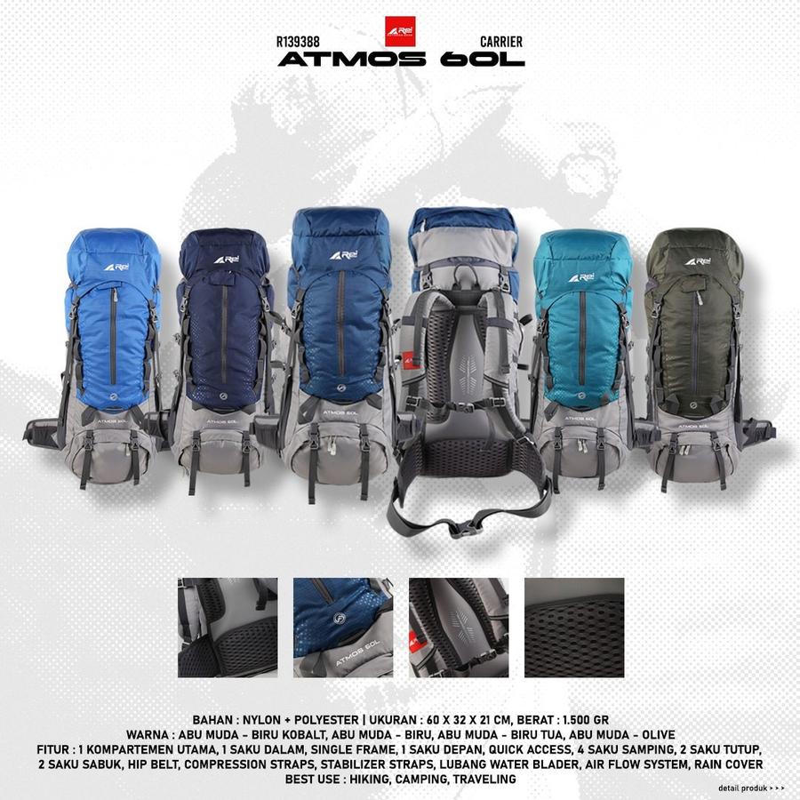 Trackerindo Anugerah Sejahtera Arei Outdoorgear Carrier Atmos 60 L