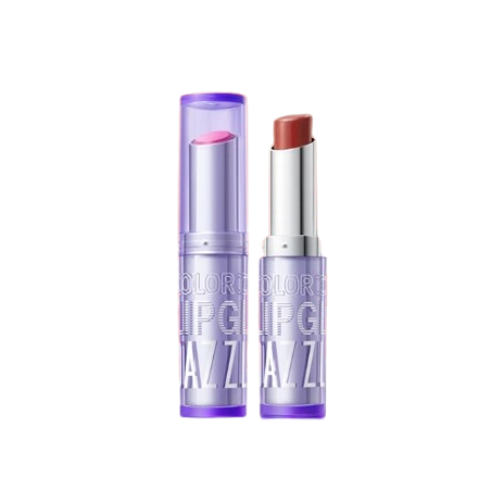 DAZZLE ME ｜ Color Chrome Lip Glaze 01 Foxy Pink