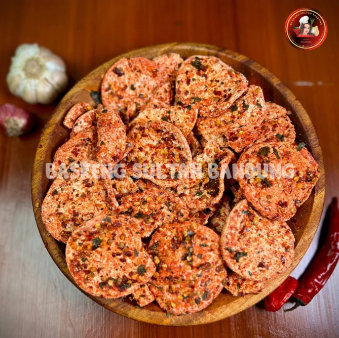 Basreng Sultan Basreng Koin Pedas Daun Jeruk
