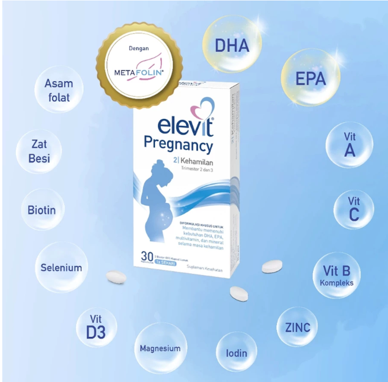 Elevit Pregnancy Trimester 2 dan 3 3