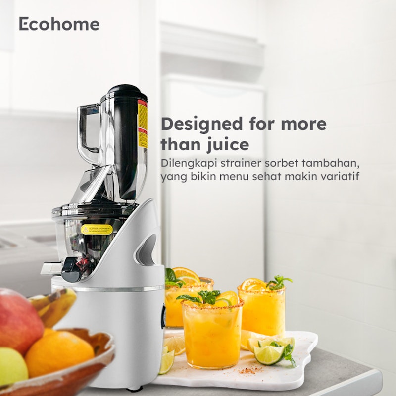 Ecohome Slow Juicer Big Mouth 5