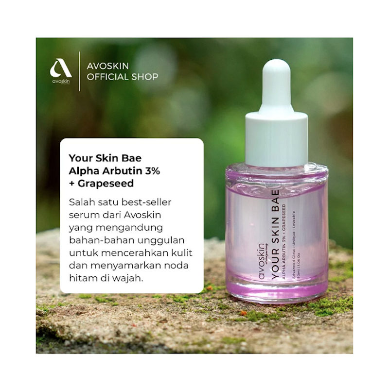 our Skin Bae Alpha Arbutin 3% + Grapeseed 2