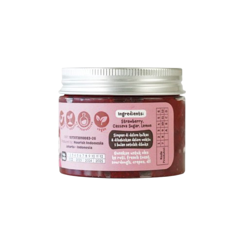 Triorganik Indonesia Sehati Nourish Strawberry Jam Vegan 90 g