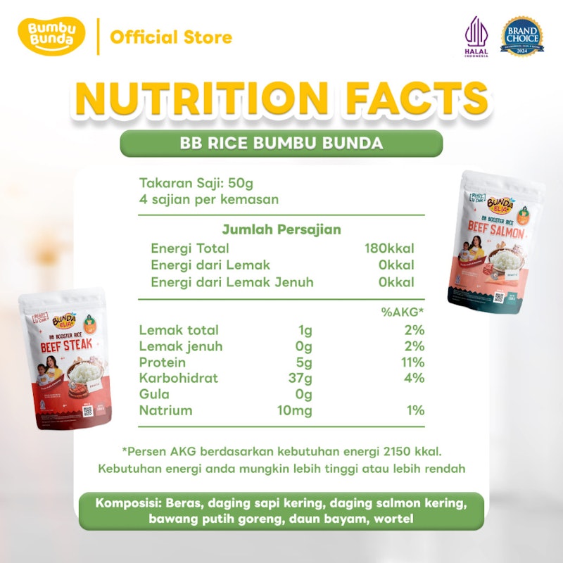 Bumbu Bunda Elia BB Booster Rice Beef Salmon 5