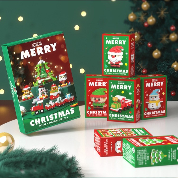 LOZTOYS 6 pcs Set Mini Bricks Christmas Toys 4