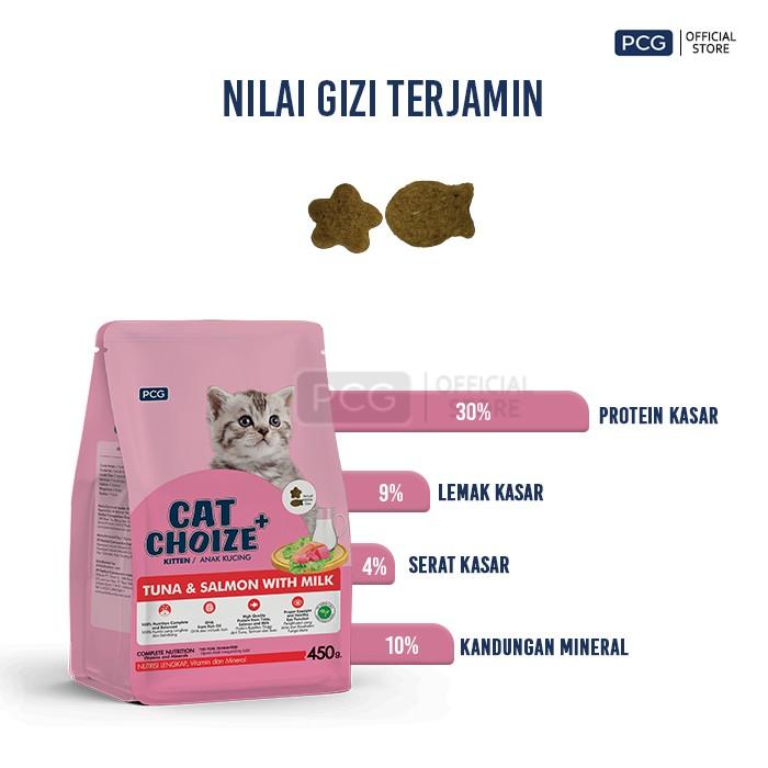 Cat Choize Plus Dry Cat Food Kitten Tuna & Salmon with Milk Flavor 1.1 Kg 3