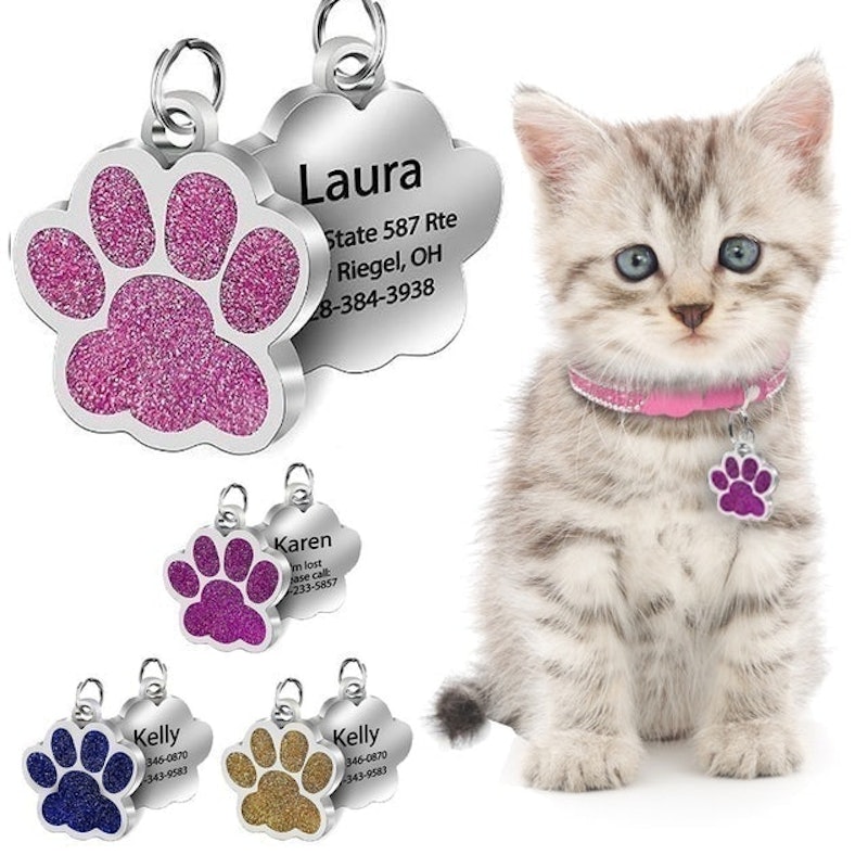 Custom Name Tag Kucing / Anjing Stainless Steel 2