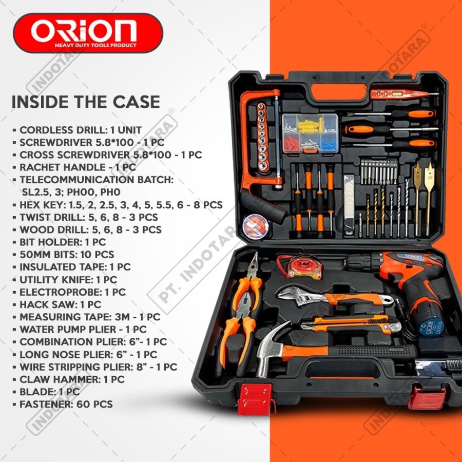 Indotara Persada Orion Heavy Duty Tools Set TR-010-6