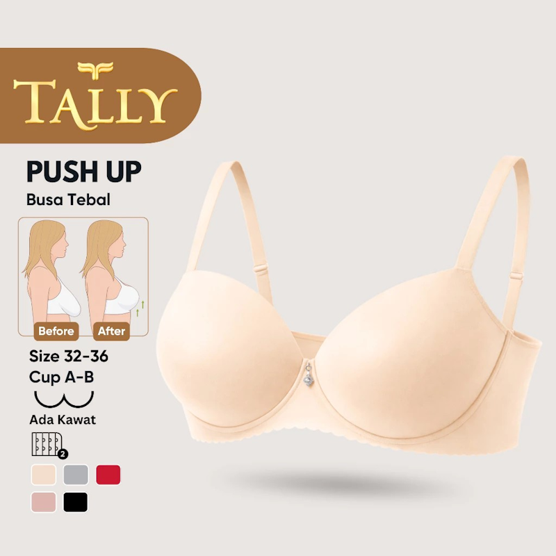 TALLY Bra Kawat Push Up Busa Tebal 3