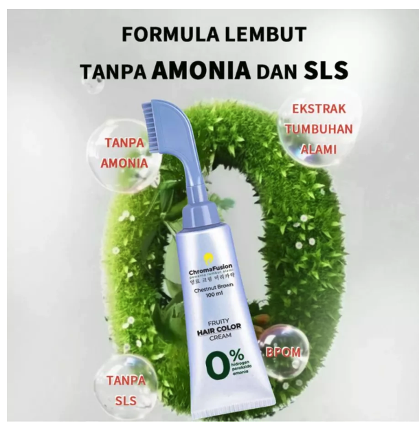  ChromaFusion Fruity Hair Color Cream Dark Brown