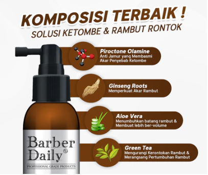 Akasha Wira International Makarizo Professional Barber Daily 2in1 Hair Tonic 