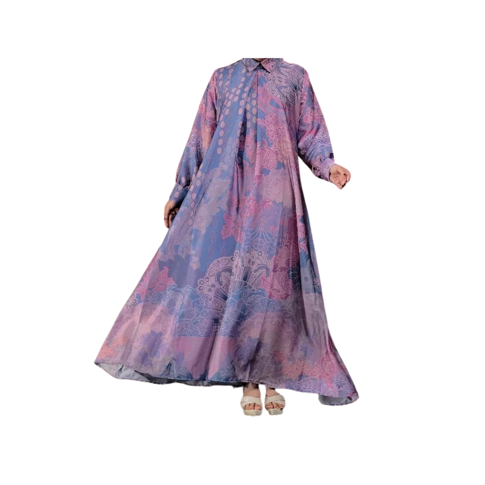 Shirin Zein Gamis Etnik Motif Batik Lasem Series