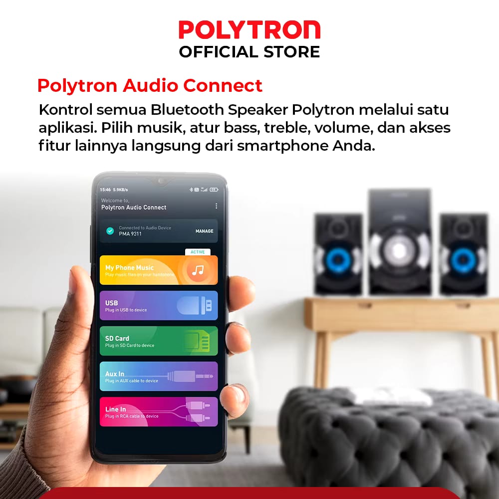 POLYTRON Polytron Multimedia Speaker PMA 9527/B