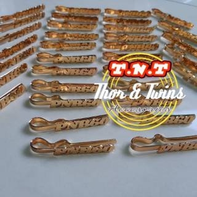 Penjepit Dasi Custom Nama 4