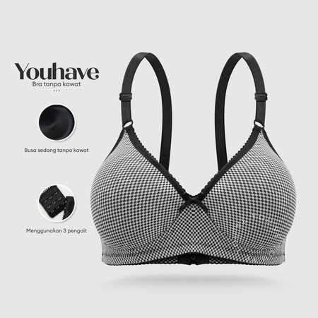 You've (YouHave) You've (YouHave) Bra Tanpa Kawat Busa Sedang 100149