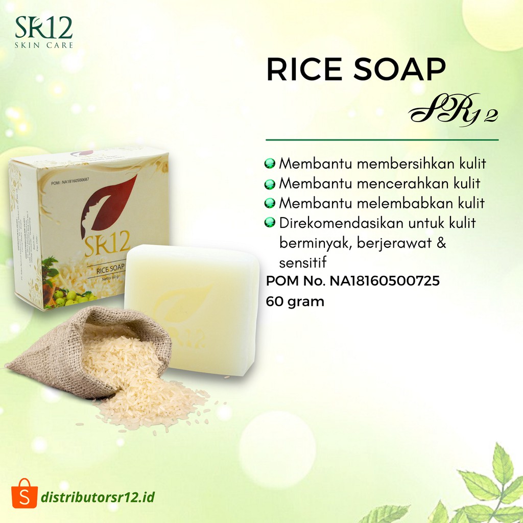 SR12 Herbal Perkasa SR12 Skincare Rice Soap 