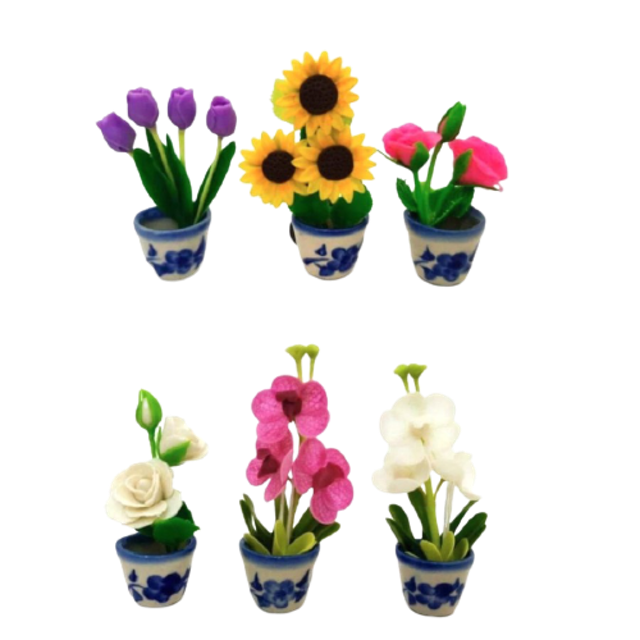 Magnet Kulkas Bunga Clay