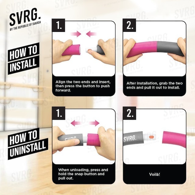 The Republic of Svarga SVRG Adjustable Hoola Hoops