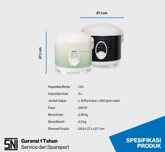 Kencana Gemilang Miyako Magic Warmer Plus  MCM-508