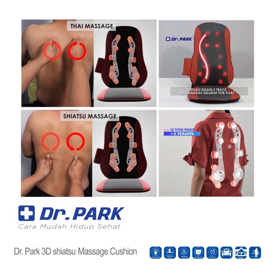  Dr Park Kursi Pijat Elektrik 3D Shiatsu