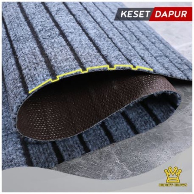 Bright Crown Keset Dapur Premium Motif Garis