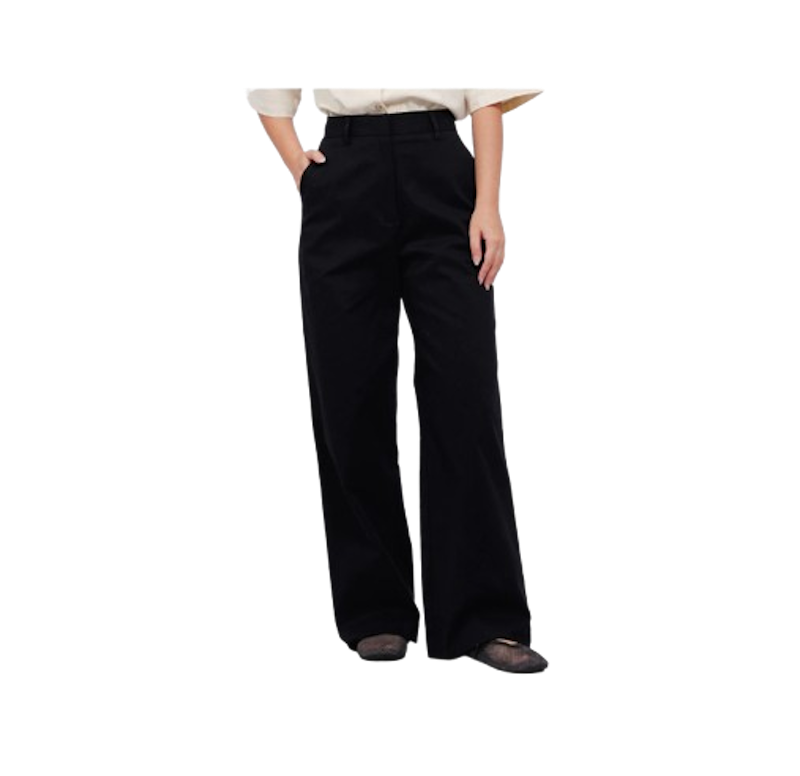 Executive Regular Fit Wide Leg pants Black 1