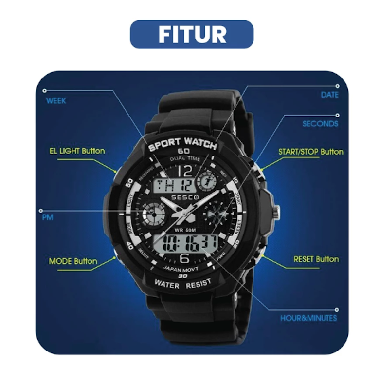 SESCO Jam Tangan Anak Laki Laki 2