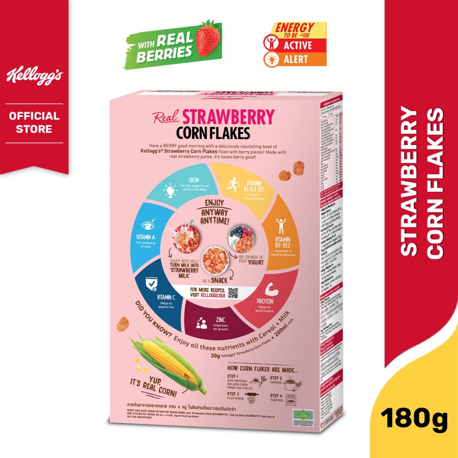 Kellanova Kellogg's Strawberry Corn Flakes