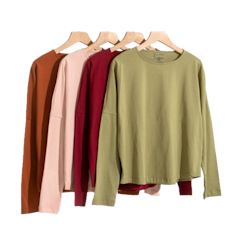Zalmore Luma Cotton Longsleeve Loose Tee