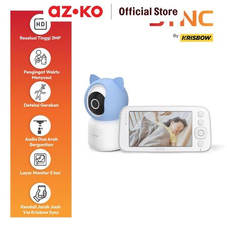 Krisbow Indonesia Krisbow® Sync Smart Baby Camera Set with Monitor