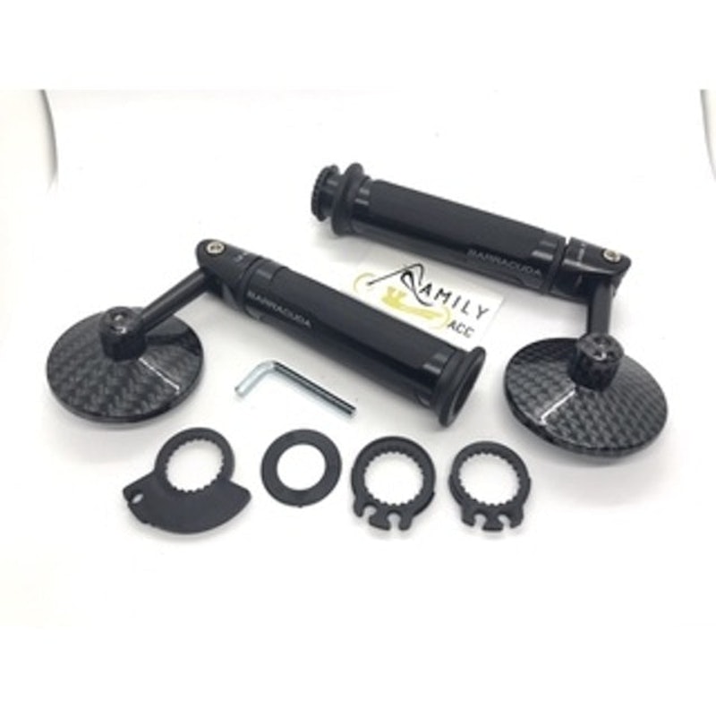 Bar End Mirror Carbon Plus Handgrip 2