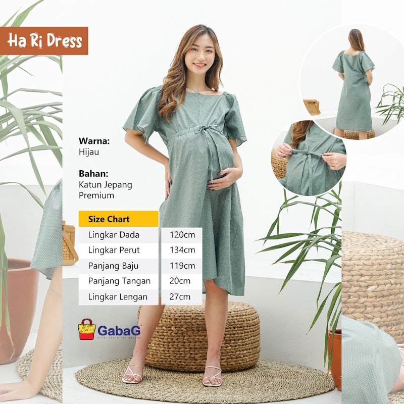 GabaG Baju Ibu Hamil dan Menyusui - Dress 5