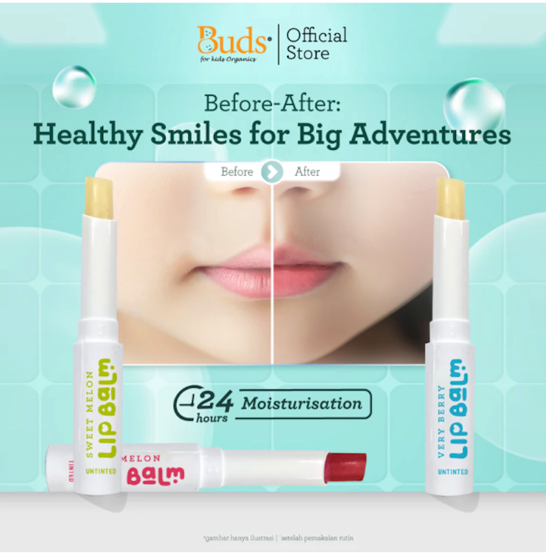 Buds® Organics Lip Balm Pink Melon 5