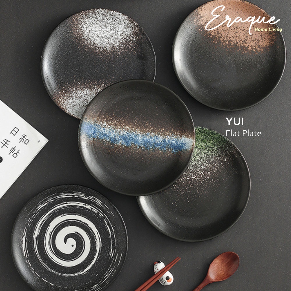 Eraque Home Living Yui Japanese Flat Plate Galaxy 10"