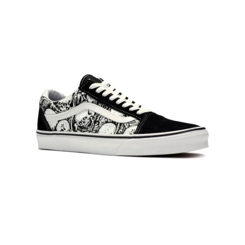 Old Skool Forgotten Bones Black White