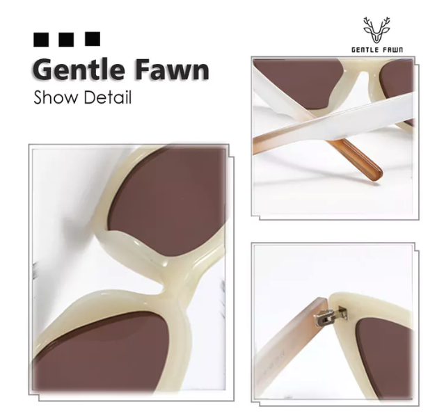  Gentle Fawn Kacamata Hitam Anti UV Cat Eye 19311