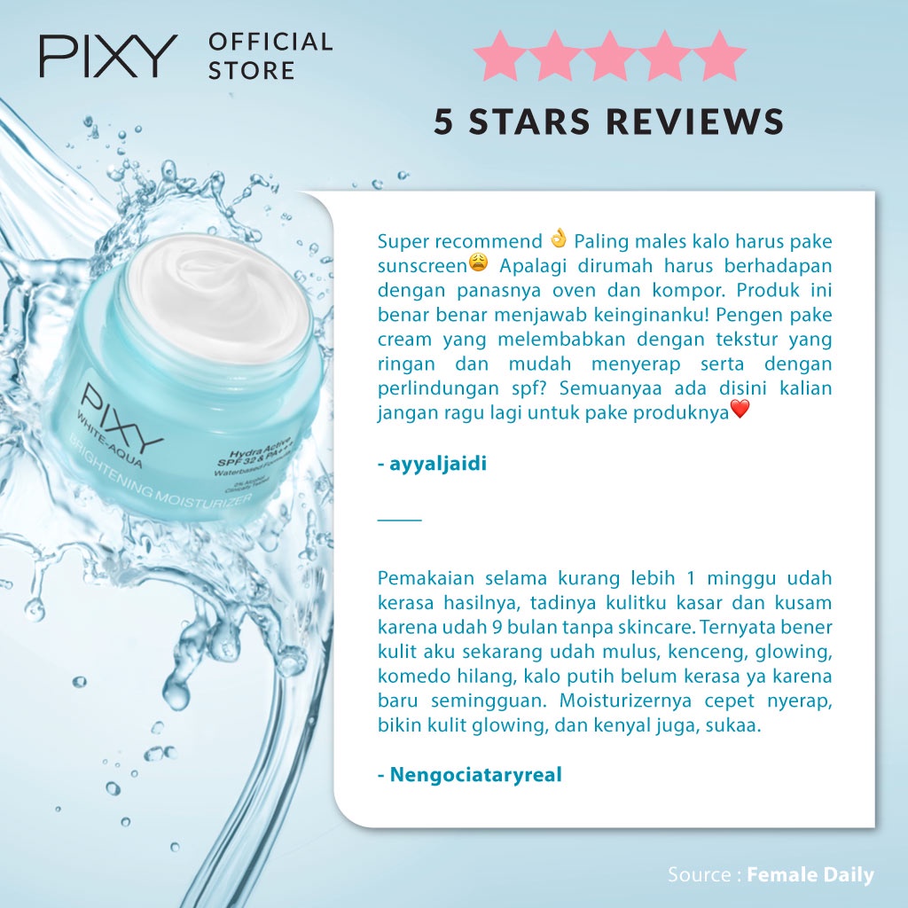 Mandom Indonesia PIXY White Aqua Brightening Moisturizer