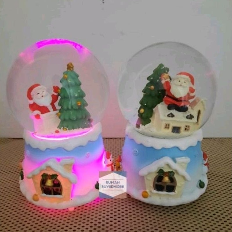 Kotak Musik Bola Kaca Kristal Snowball 4