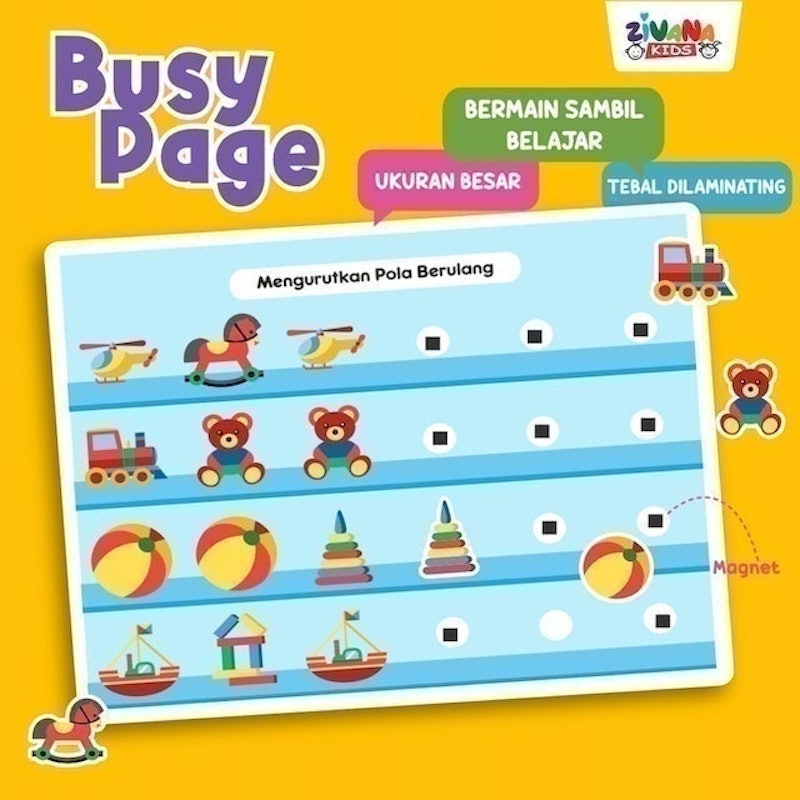 Busy Page Montessori Board Game 3