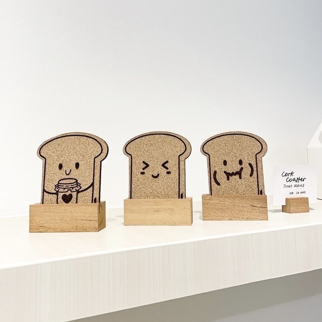 Cuppa Cork Coaster Toast Series