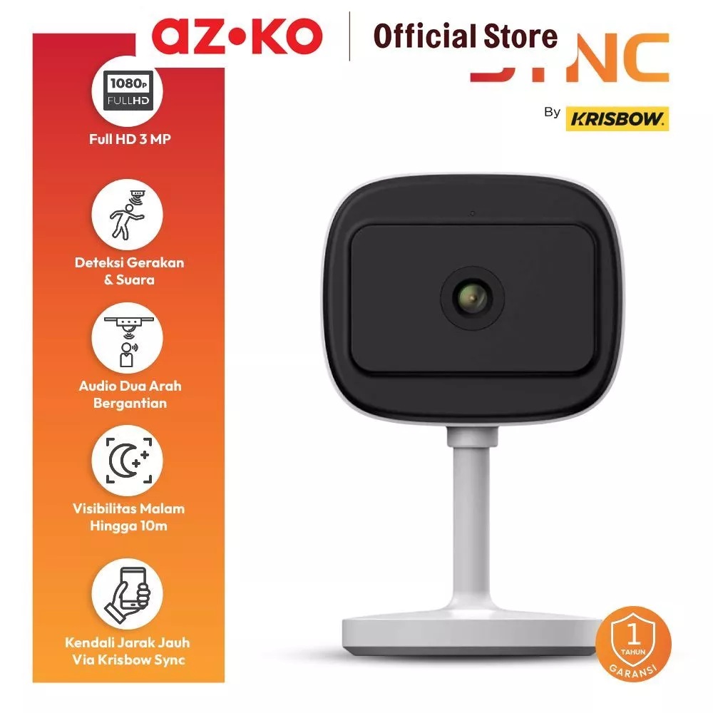Krisbow Indonesia Krisbow® Sync Smart IP Camera Mini