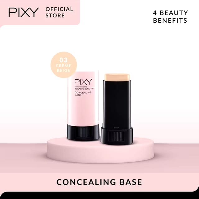 Mandom Indonesia PIXY Concealing Base 4 Beauty Benefits 103W Creme Beige